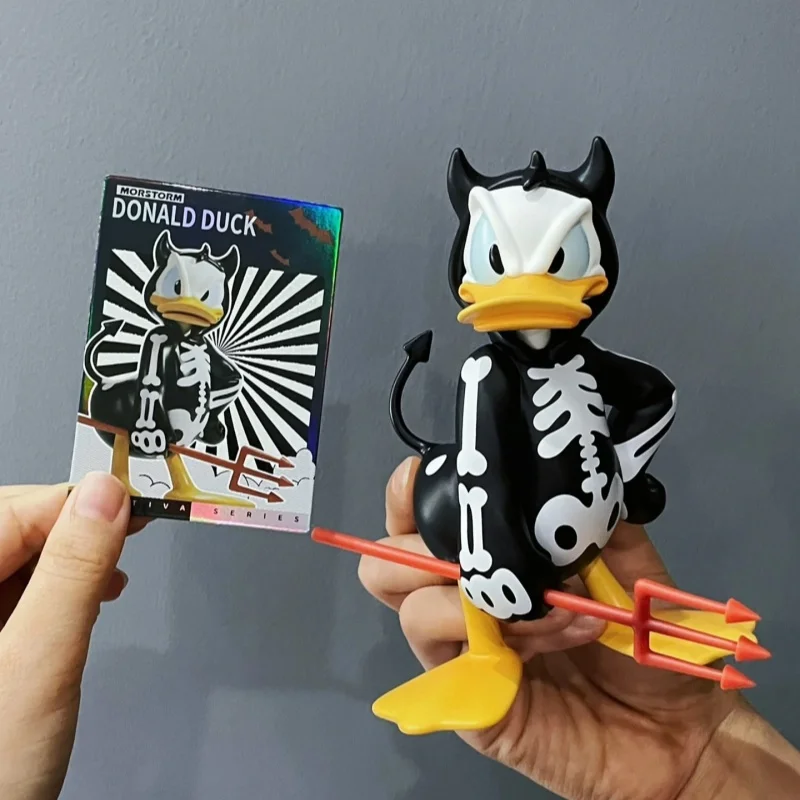 

Disney Halloween Limited Edition Mummy Donald & Vampire Mickey, Horror Anime Resin Figure Collectible, Spooky Home Decor Gift