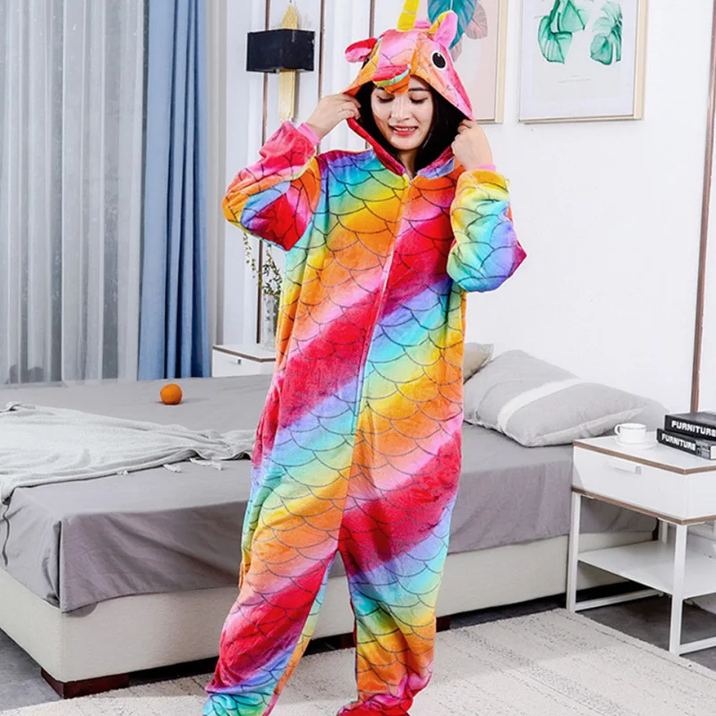 

Sleepwear Nightgowns Onesies Kigurumi Adult Lingerie Jumpsuit Pajamas Rompers Halloween Cosplay Costumes Flannel Anime Cartoon