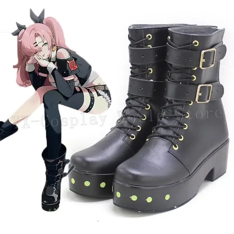 

Аниме игра Zenless Zone Zero Nicole Demara косплей обувь сапоги для женщин мужчин Хэллоуин искусственный парик обувь головной убор