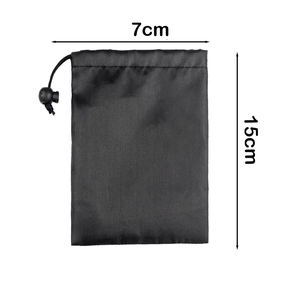 Drawst Closure Drawstring Storage Pouch Portable Waterproof Multi-Functional Storage Bag Black Dustproof Makeup Bags