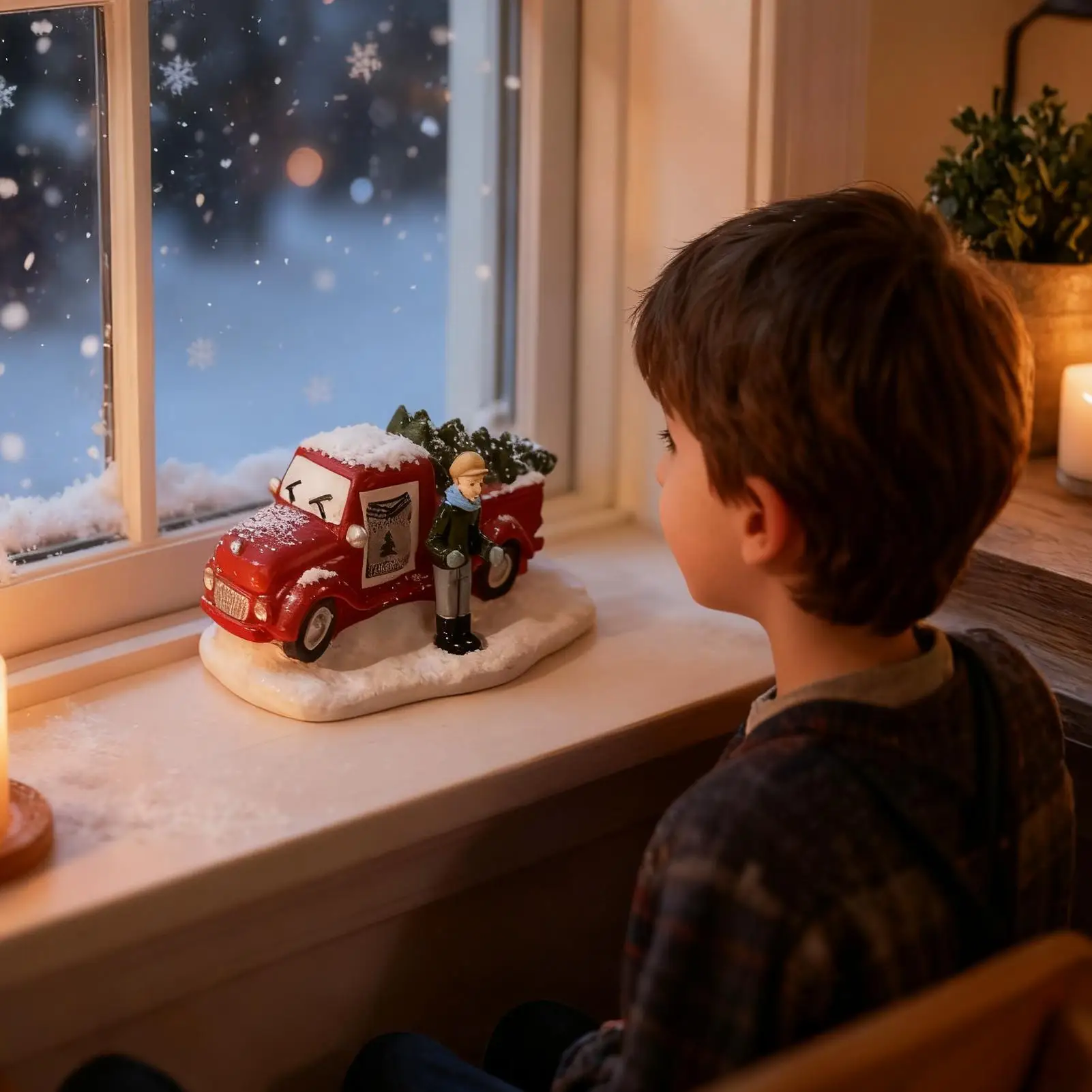 

Рождественская модель грузовика из смолы, винтажная деревенская модель автомобиля, Рождественский декор фермерского дома для праздничной вечеринки, офиса, дома, комнаты, рабочего стола