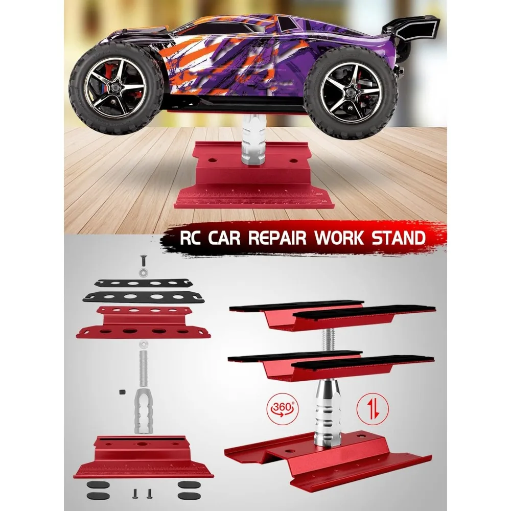 RC 공구 세트 드라이버 세트 (플랫, 필립스, 헥스) 금속 홀더, RC 작업대, 522PCS 나사 세트, 플라이어 세트, 바디 리머, 렌치