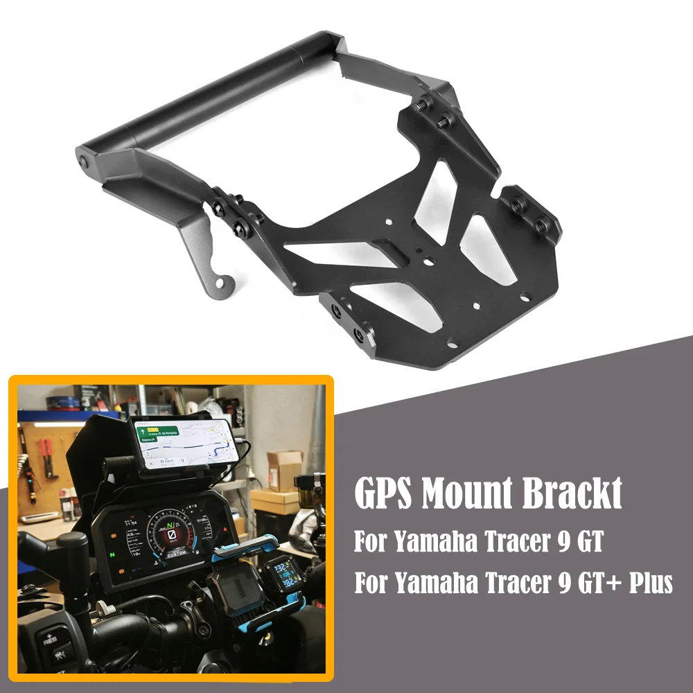 

New Motorcycle Driving Recorder GPS Phone Navigation Bracket Holder Mount For Yamaha Tracer 9 GT Tracer 9GT+ 9GT Plus 2023-2024