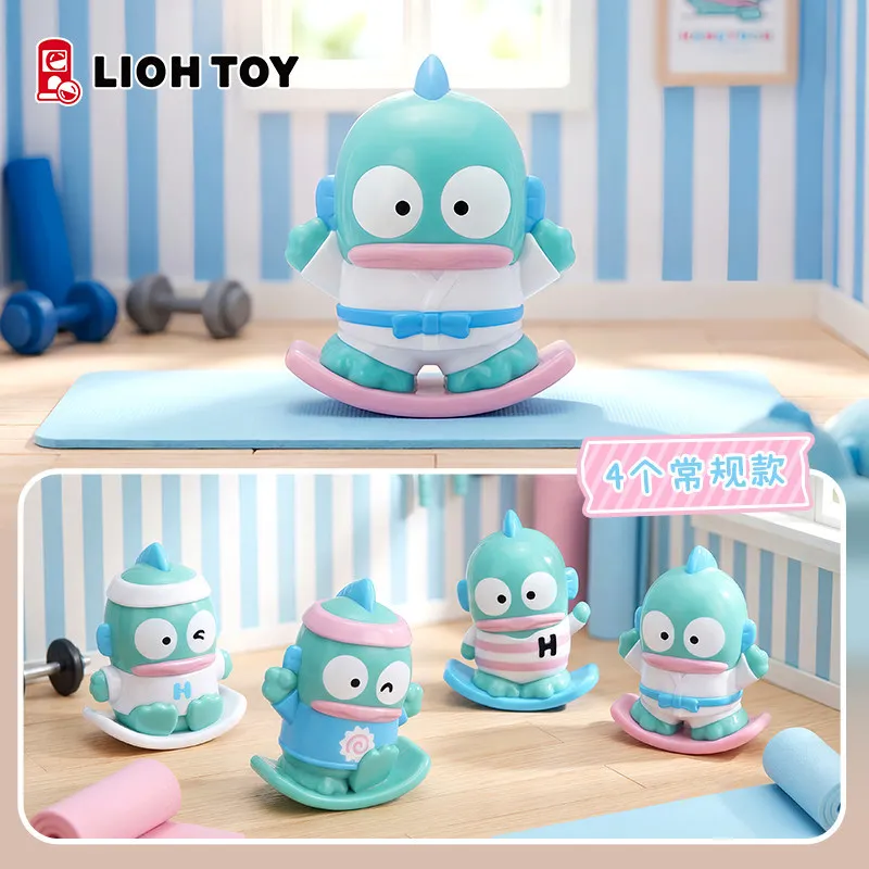 

Коллекционная фигурка Sanrio Hangyodon Balance Board Gashapon: милая мультяшная игрушка-украшение, аниме-атрибутика, подарки