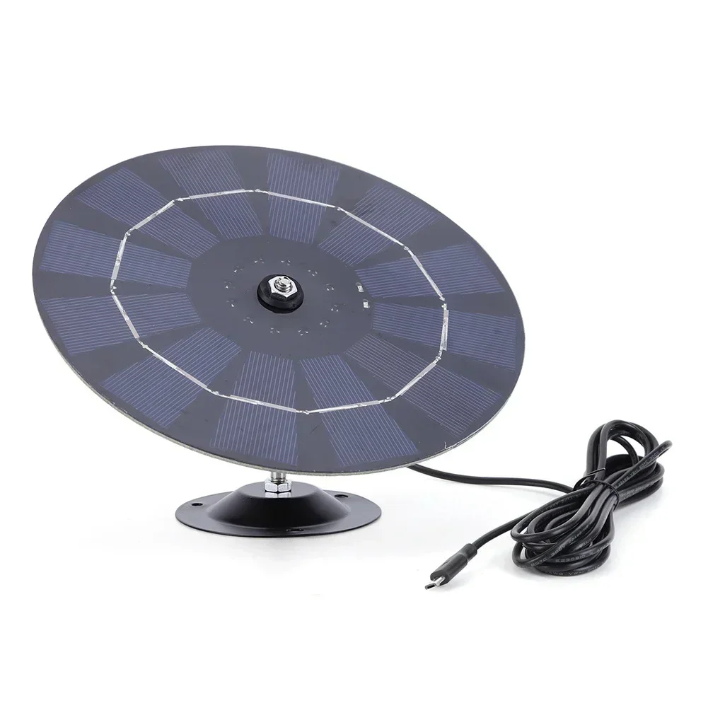 

6W Solar Panel Circular Bracket Monitoring Photovoltaic Camera Power Supply Monitoring Photovoltaic Chargers Solar Power Supplie