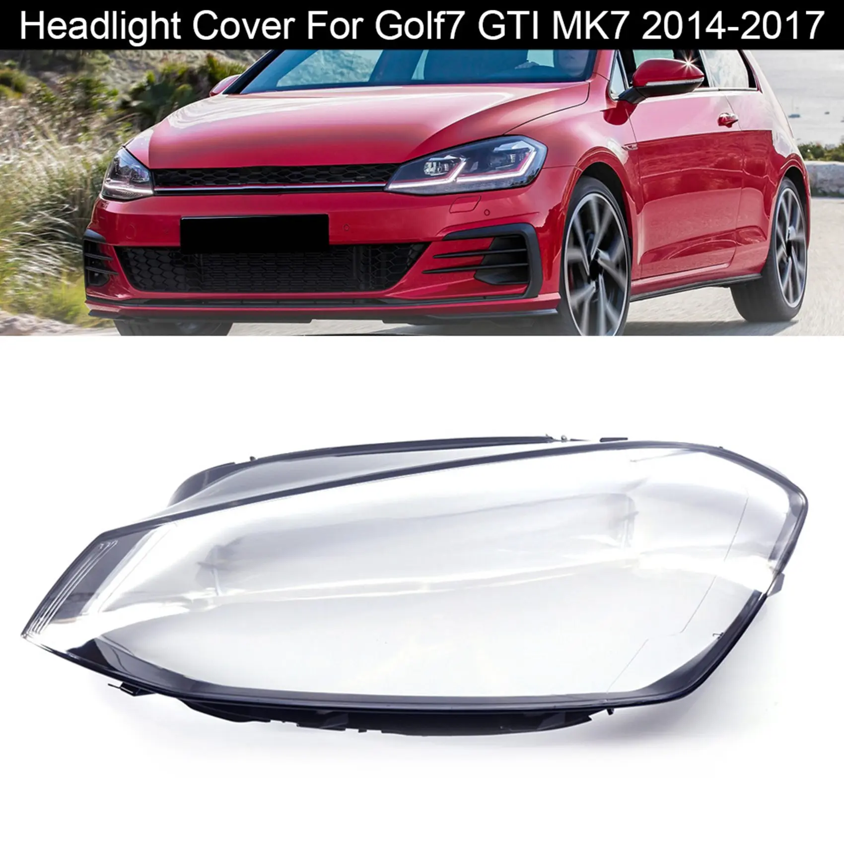 Copertura del faro sinistro dell'auto copertura del guscio dell'obiettivo della lampada della luce della testa per Volkswagen VW Golf7 GTI MK7 2014-2017 5 g1941751/5 g1941753