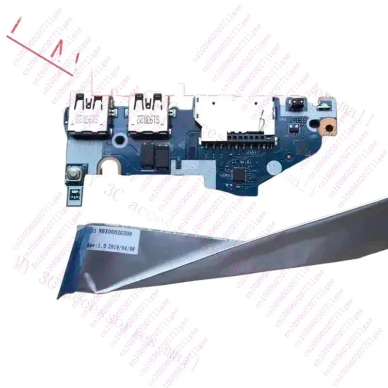 XMSJ para Lenovo Ideapad S340-14API S340-14IML S340-14IIL IO placa 5C50S24930 5C50S24907 interruptor tablero pequeño LS-H211P LS-H10HP