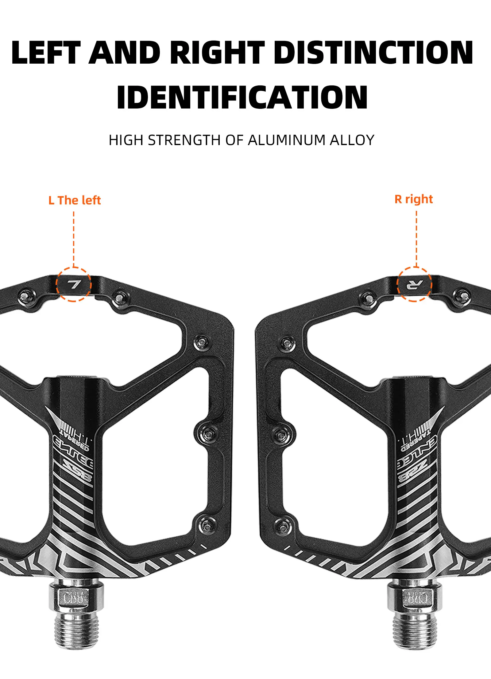 ENLEE Mountainbike Pedal Lager Anti-Slip Aluminium Legierung Rennrad Lager Pedal Fahrrad Reiten Zubehör – Detail 8