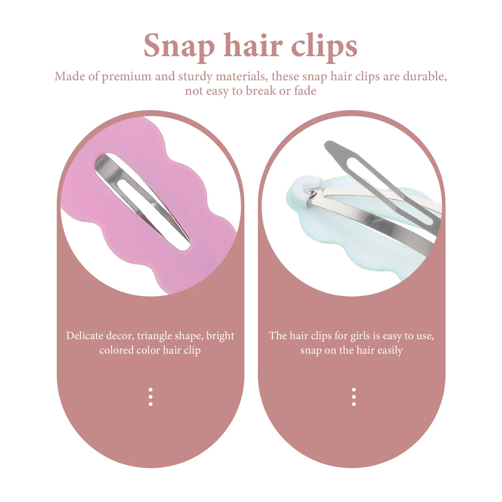 

20pcs Cloud Clips For Women Cute Snap Barrettes Premium Hair Accessories For Thin Hair Mini Metal Hairpins Party