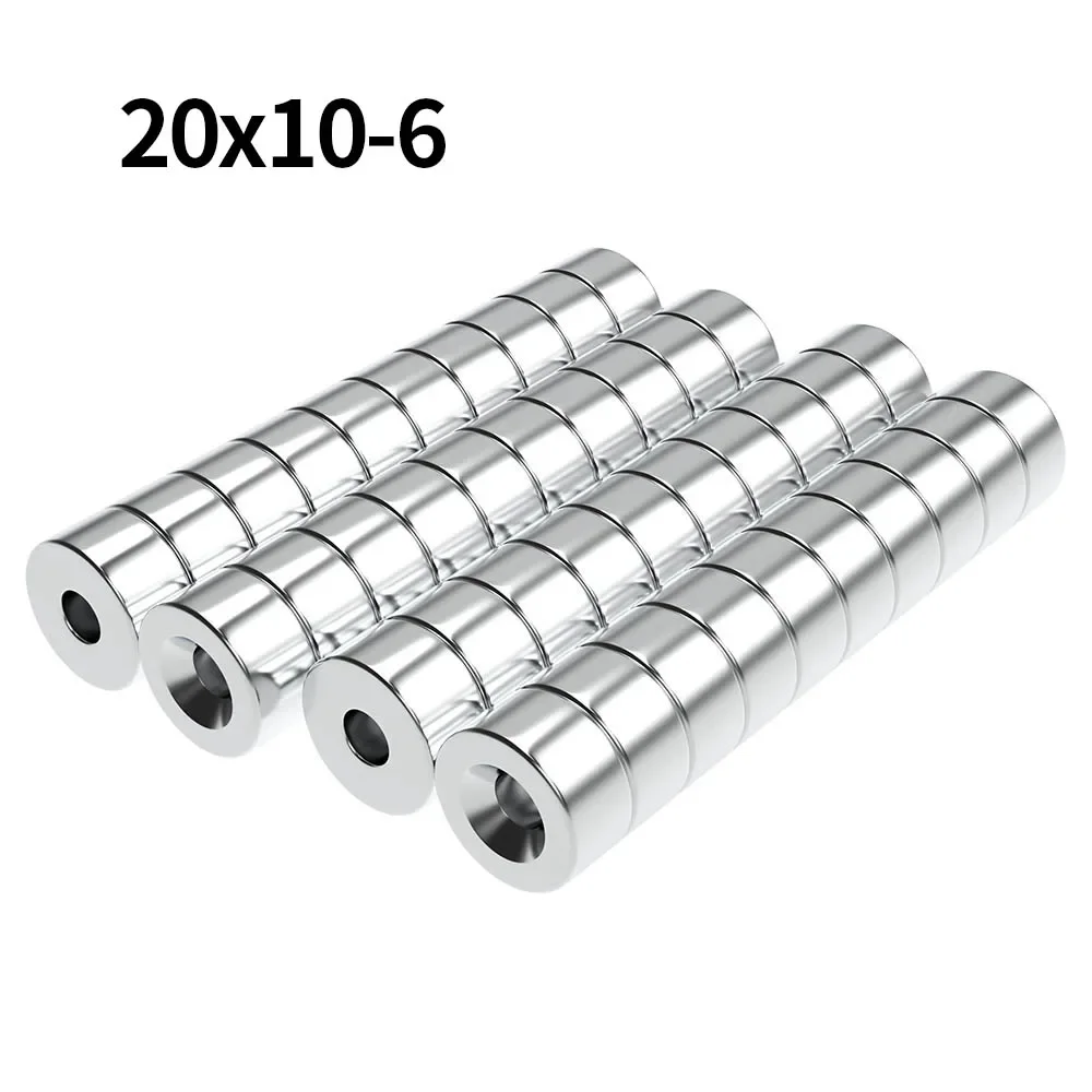 20x10-6mm N35 Super Strong Neodymium Magnet Round with holes NdfeB Powerful Permanent Magnetic imanes Refrigerator Magnets