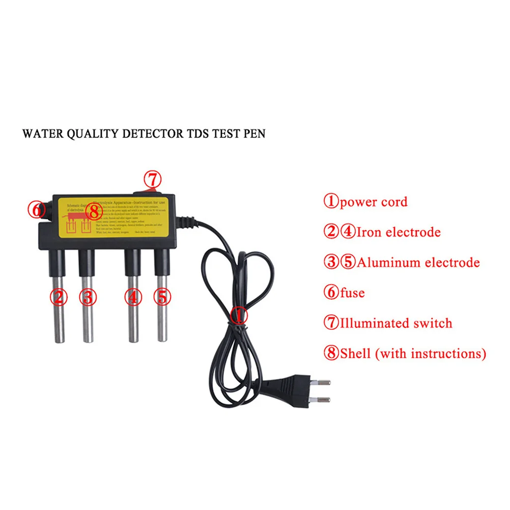 Water Tester Device for Drinking Electrolysis Testing Electrolyzer Quality Meter