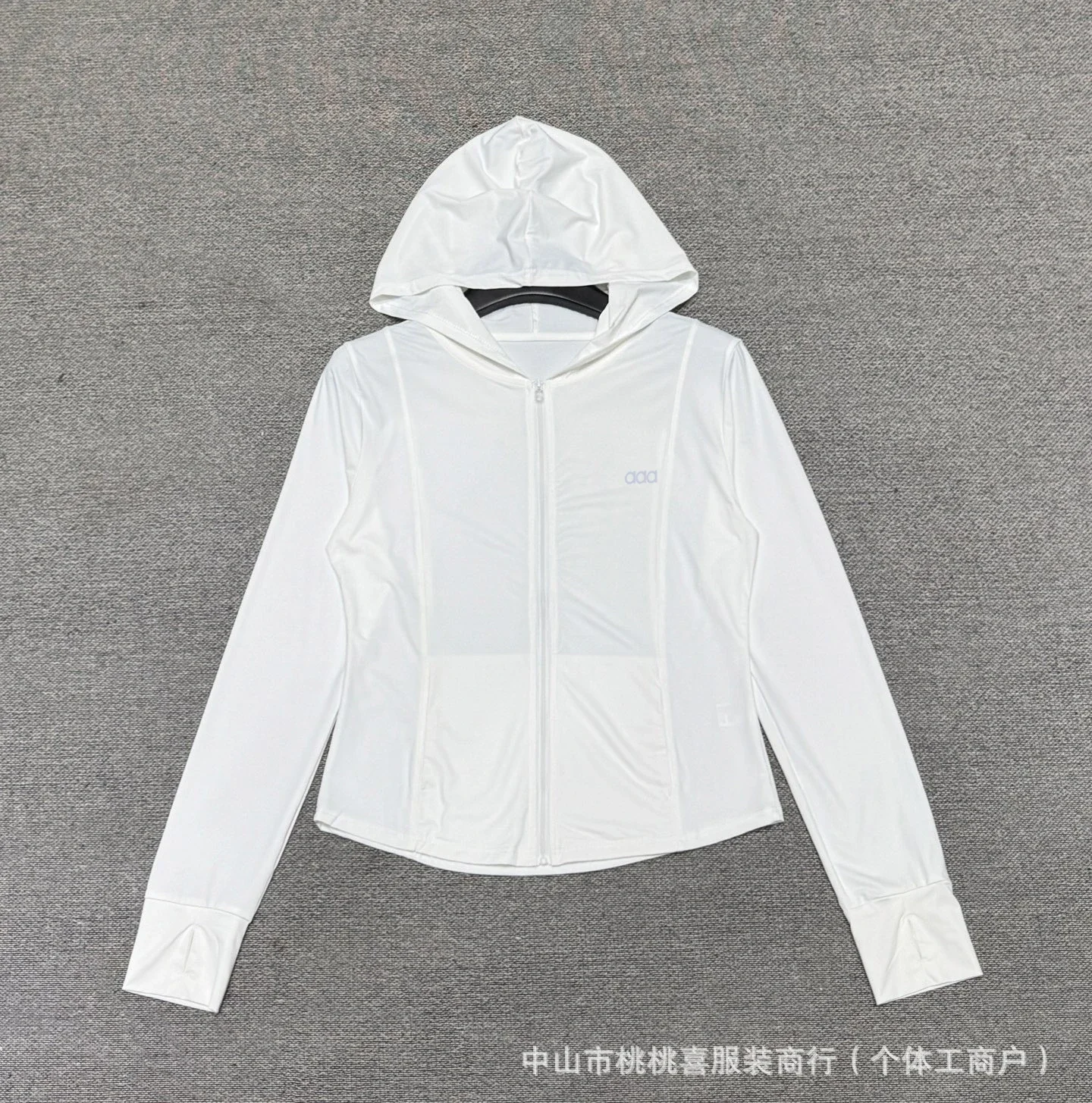 Women Hooded Sunscreen Jacket Lightweight Breathable Yoga Fitness Sports Leisure Comfortable Coat