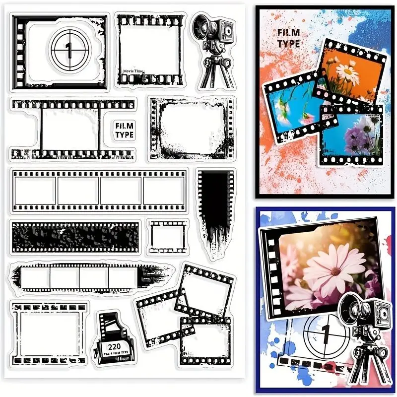 Neues film klares stempel siegel für diy scrap booking/fotoalbum dekorative blätter 8002