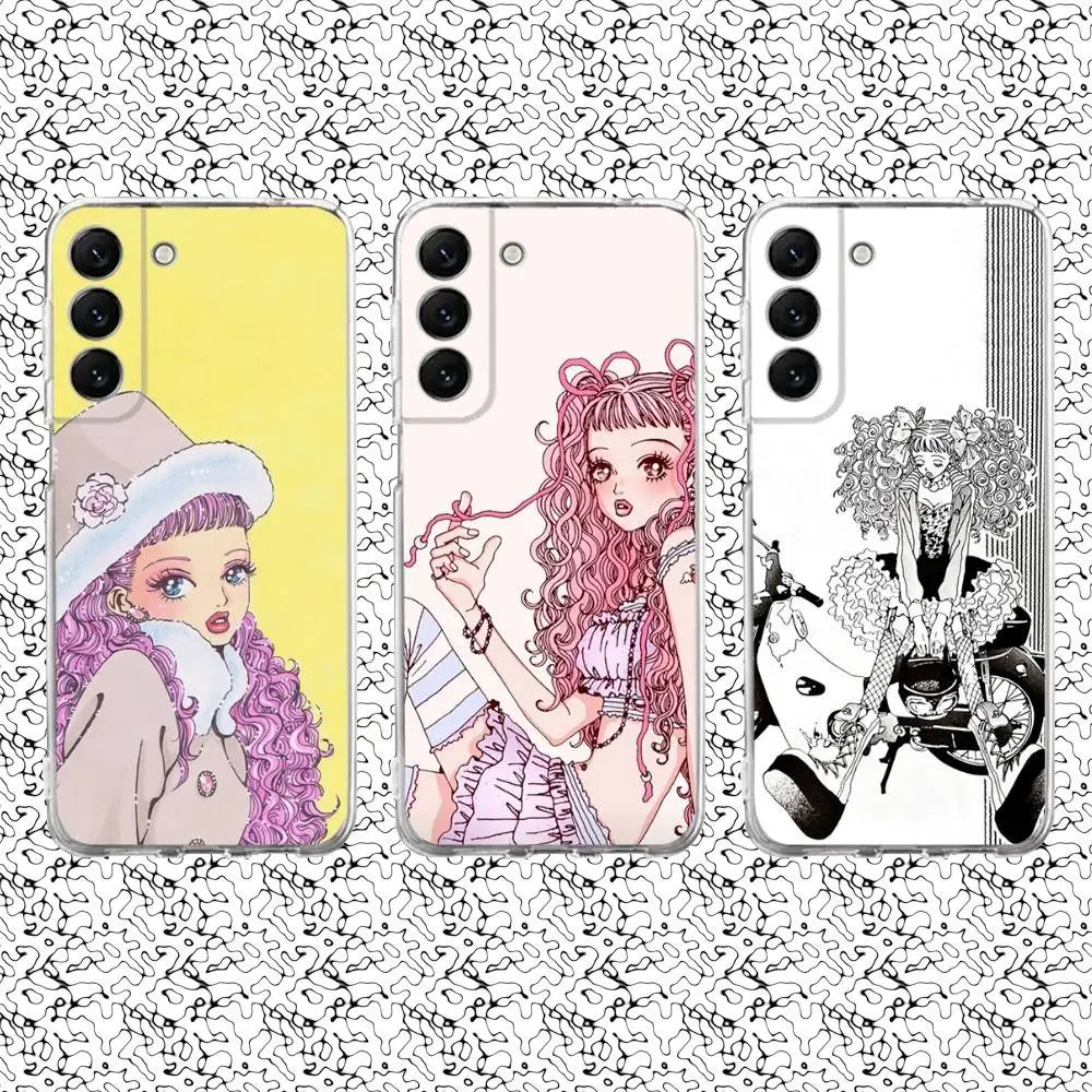 

M-Miwako Sakurada Phone Case For Samsung S24,30,21,22,23,20 FE,lite,PIus,Ultra,5G,Note,9,10 Transparent Cover
