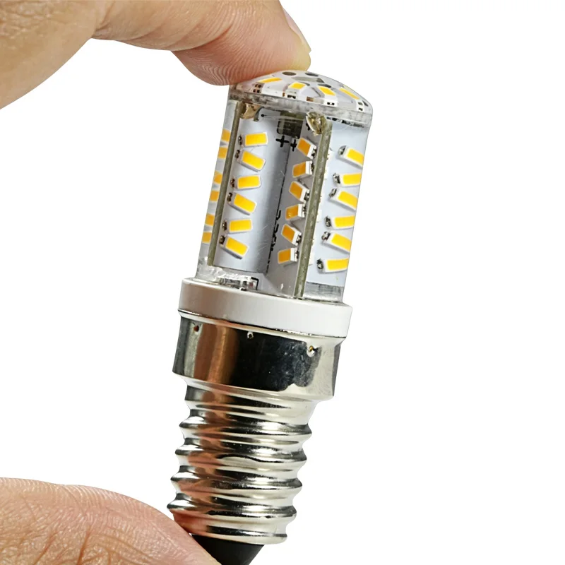 Lampadine E14 E12 AC DC 12V 3W Silicone Corn LED Chandelier Wall Lamp Bulbs RV Marine Sewing Machine Indoor Decorative Lights
