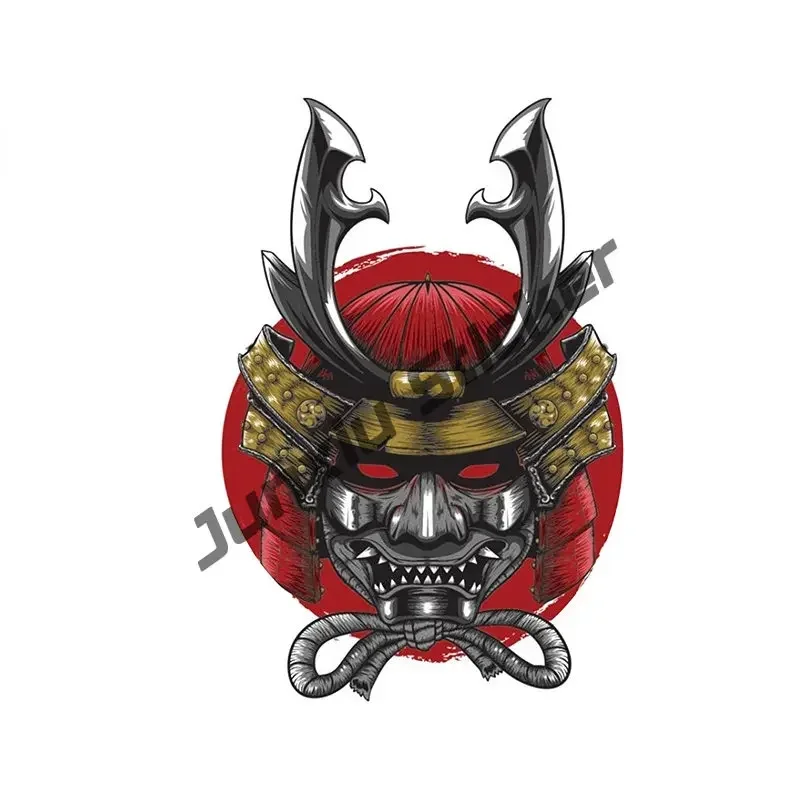 مضحك اليابانية الساموراي ملصق الرسومات الثقافة اليابانية المحارب النينجا بوشيدو ملصق الفينيل مقاومة للخدش ملصق سيارة الملحقات