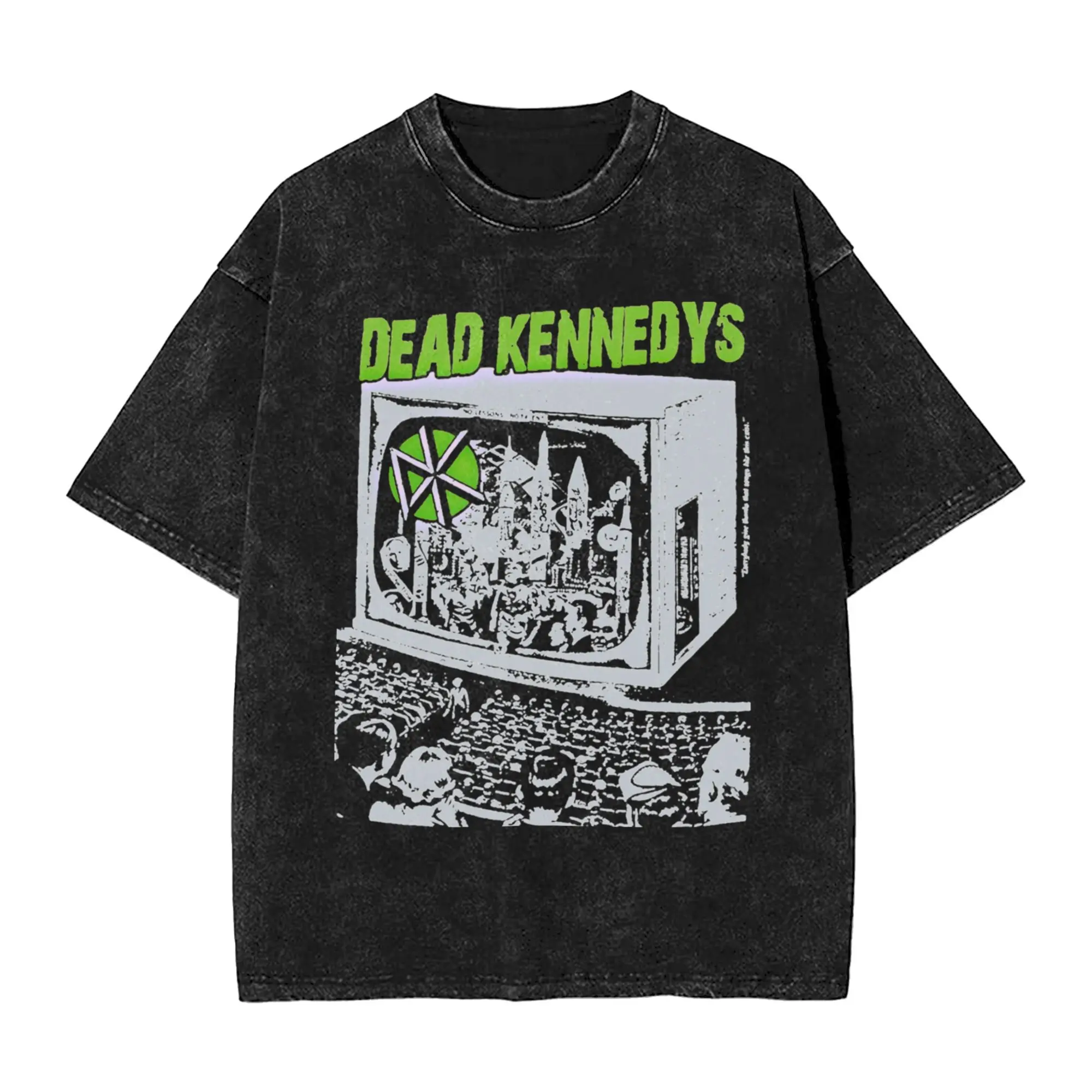 

Футболка Dead Kennedys Television, футболки в стиле хип-хоп, эстетические топы с короткими рукавами, летняя повседневная одежда большого размера с круглым вырезом