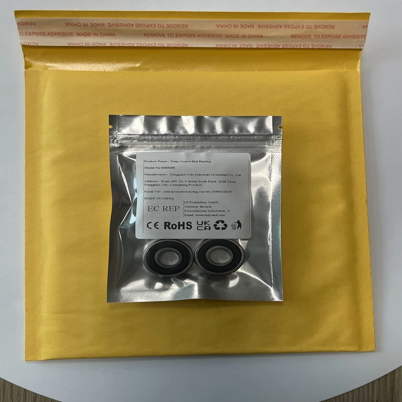 1Pcs S6000RS High Precision Bearing 10X26X8 mm Stainless Steel Bearing 6000 Stainless Bearing ABEC-7
