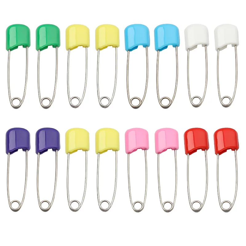 10Pcs 4/5.4cm Pins Plastic Head Cloth Diaper Pins Buckles Sewing Baby Safety Locking Pins For Quilting Knitting Stitch Markers