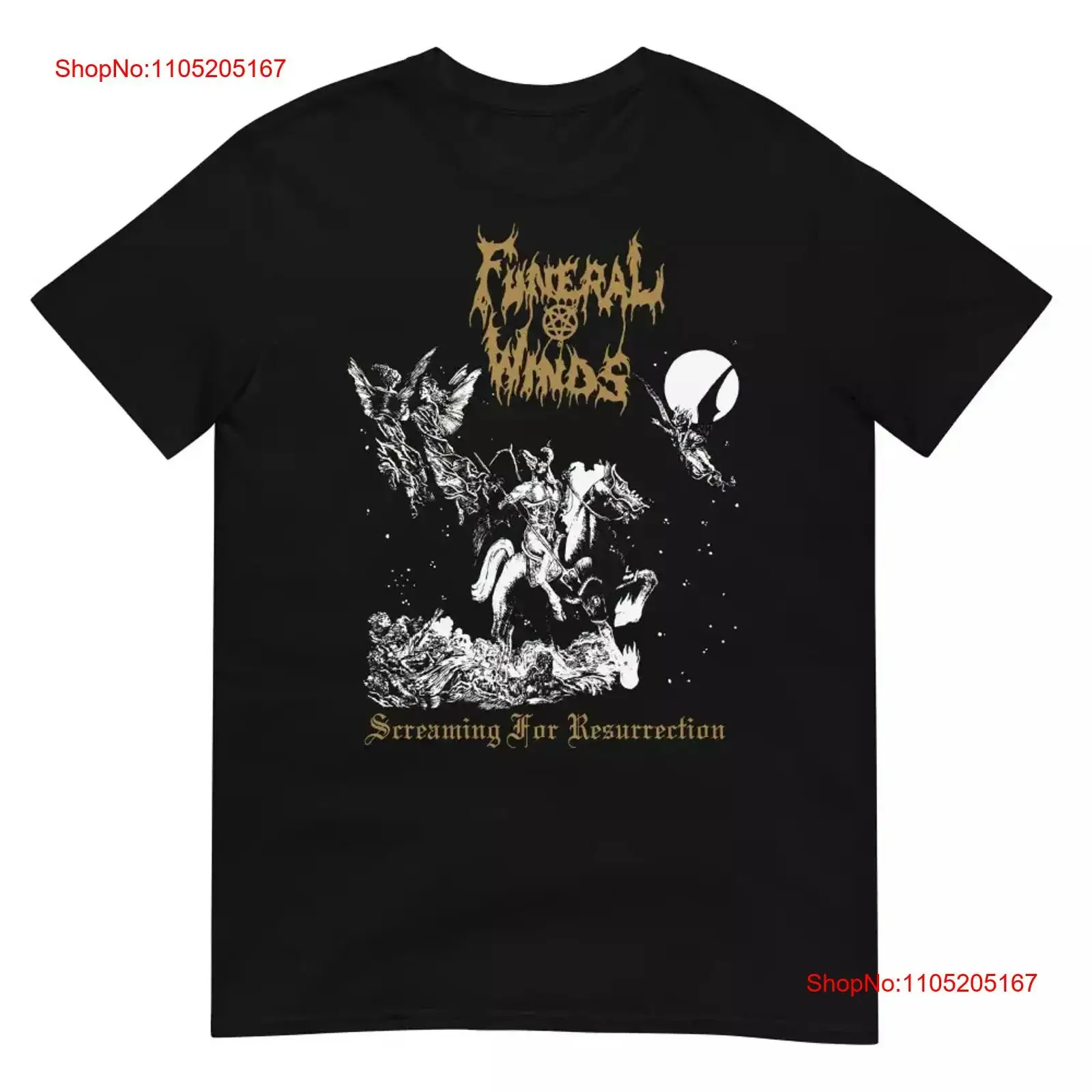FUNERAL WINDS Screaming For Resurrection T SHIRT Full Size S 4XL vintage Washed homme Top For Everyday Wear Unisex Slightly