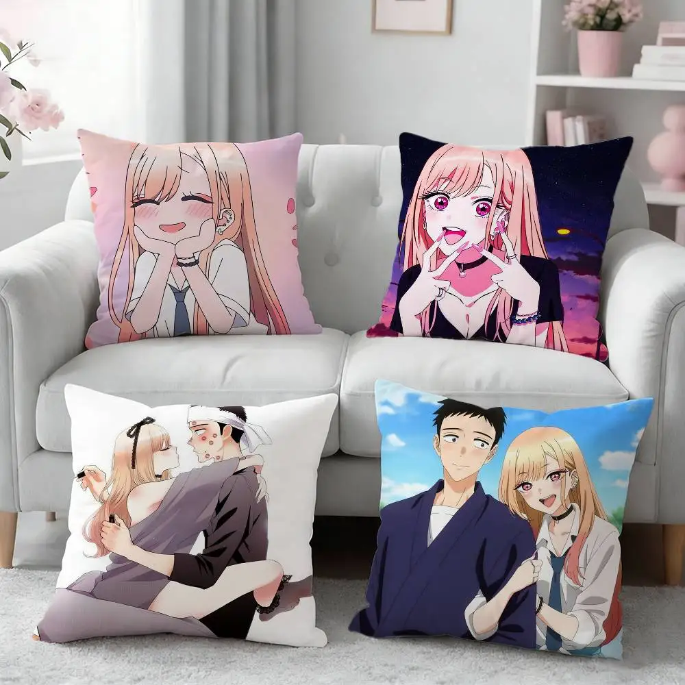 

Cute Cartoon My Dress-Up Darling Pillow Case Cushion Cover Throw Pillow Case For Car Sofa