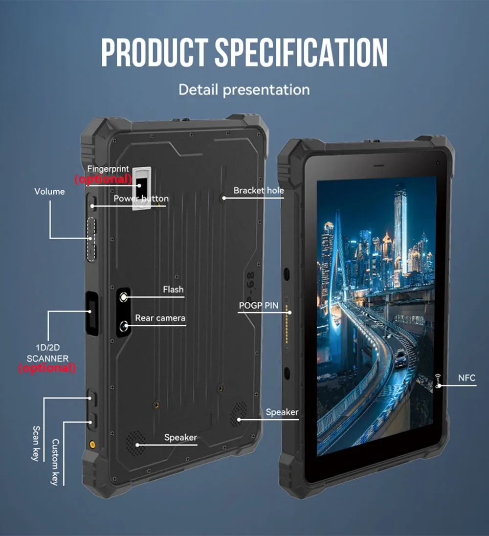 Kcosit K80ST Rugged Android Tablet PC IP67 Waterproof 8\