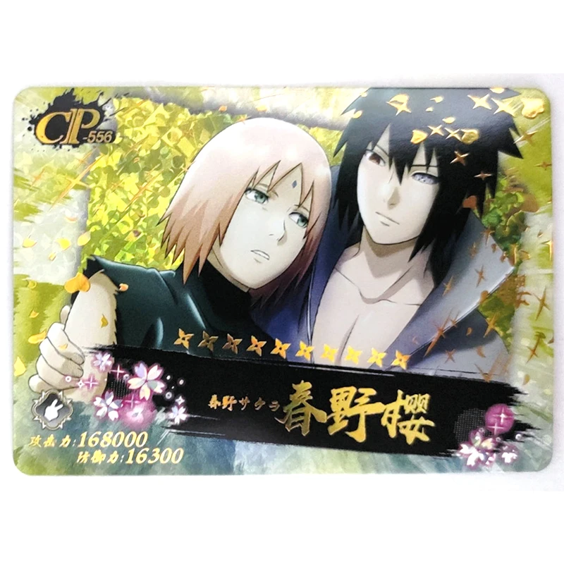 Naruto Cp Series Toy Card Haruno Sakura Uchiha Itachi Jiraiya Anime Characters Bronzing Collection Flash Card Christmas Gift