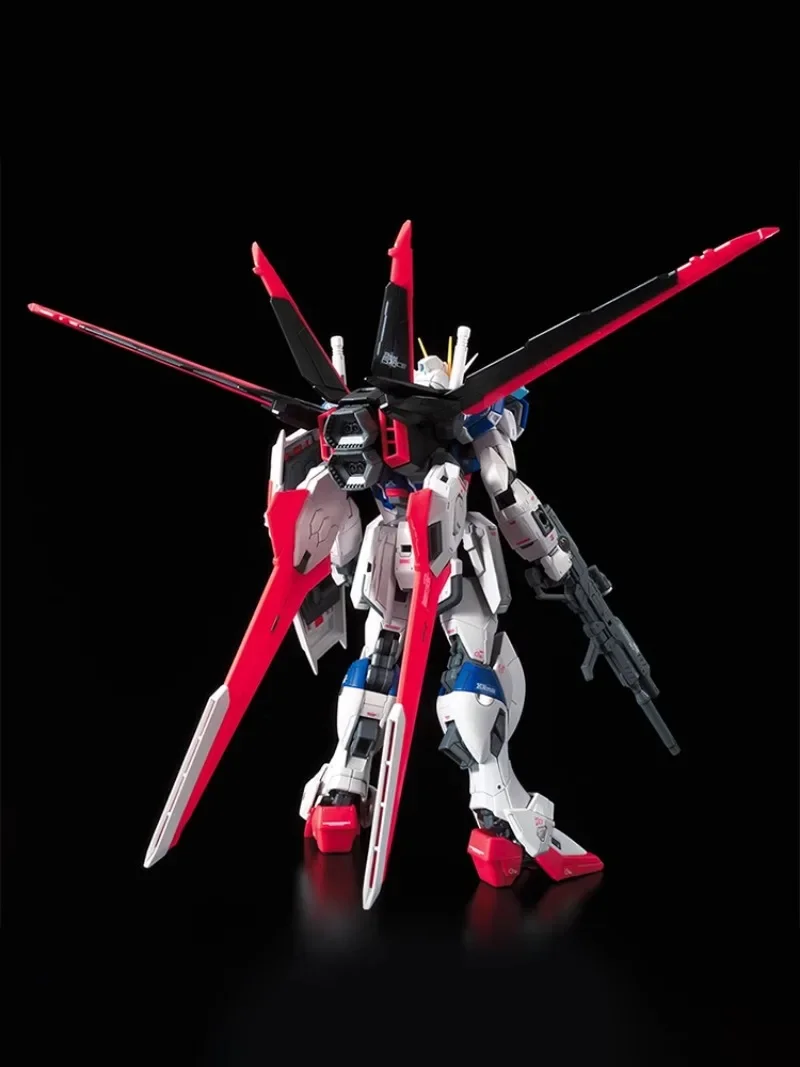 Bandai-figura de acción de GUNDAM RG 1/144 para niño, juguete Original de colección de Anime, ZGMF-56E2/Alfa, impulso de fuerza, especial, en Stock