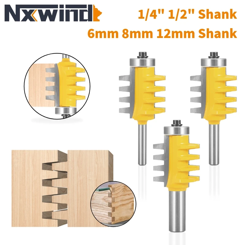 NXWIND 6MM 6.35MM 8MM 12MM 12.7MM Shank Joint Bit Router Bit Woodworking Milling Cutter For Wood Bit Face Mill End Mill