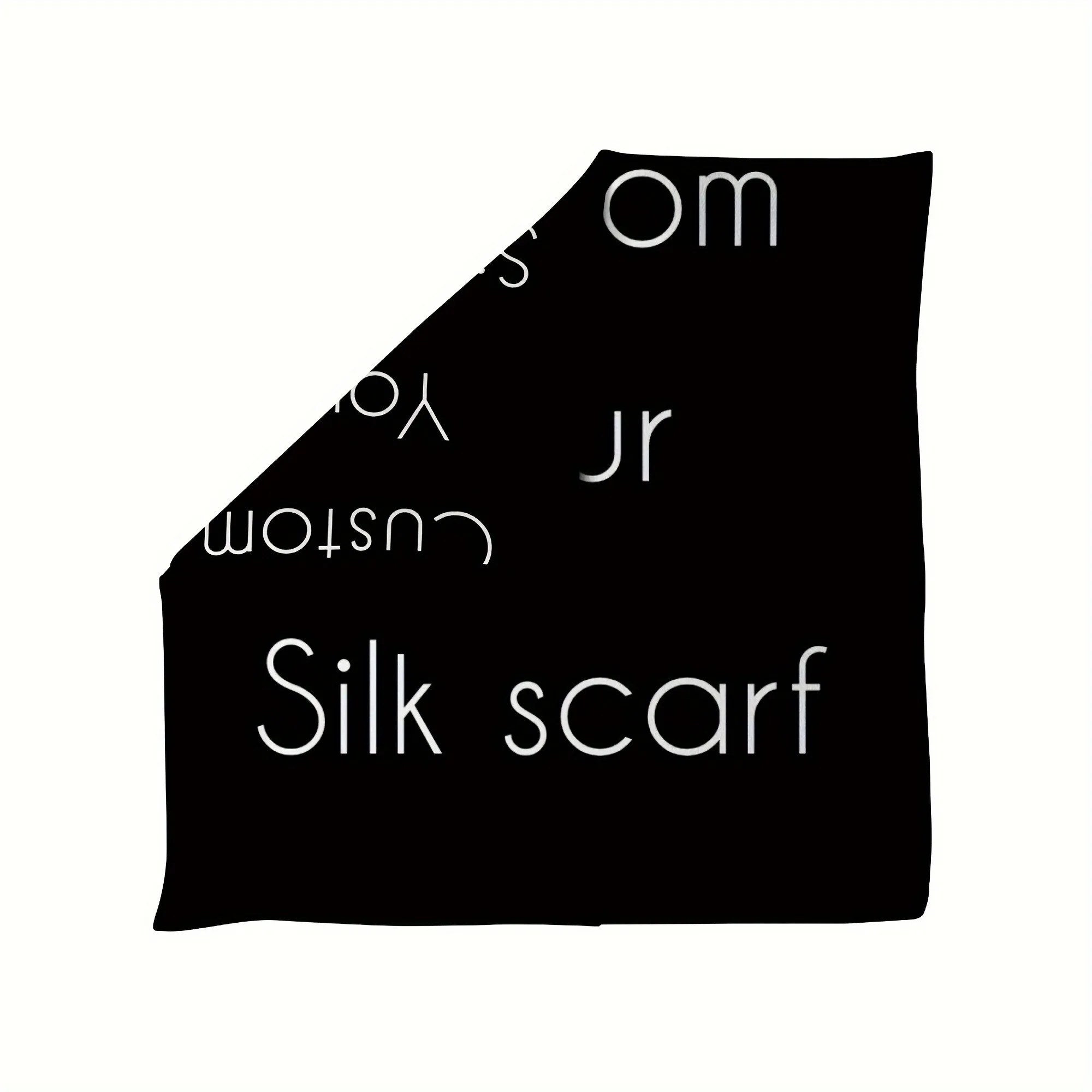 1pc Customized Scarf You can design your own patterns on the soft scarf.