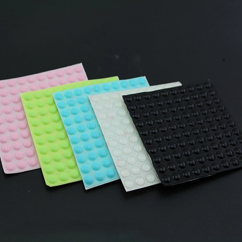 300/100pcs Self-Adhesive Clear Door Stop Rubber Damper Buffer Cabinet Bumpers Silicone Furniture Dots Cushion Protective Pads