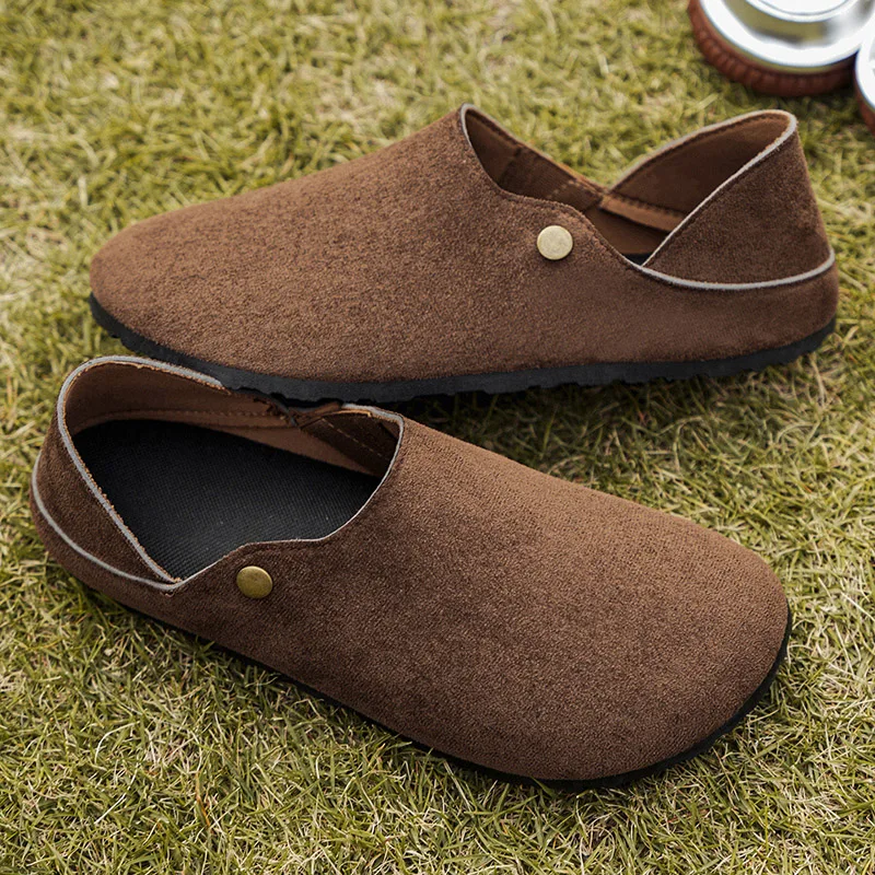 

Men's Design Handmade Casual Shoes, Men's Shoe Bag, Half Drag, Two on Casual Ken Shoes