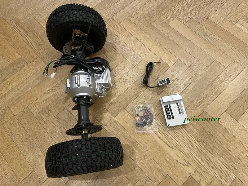 Brushless Geared Mobility Scooter Transaxle Motor with 13inch wheels and 50A controller and led throttle PPSM133WT