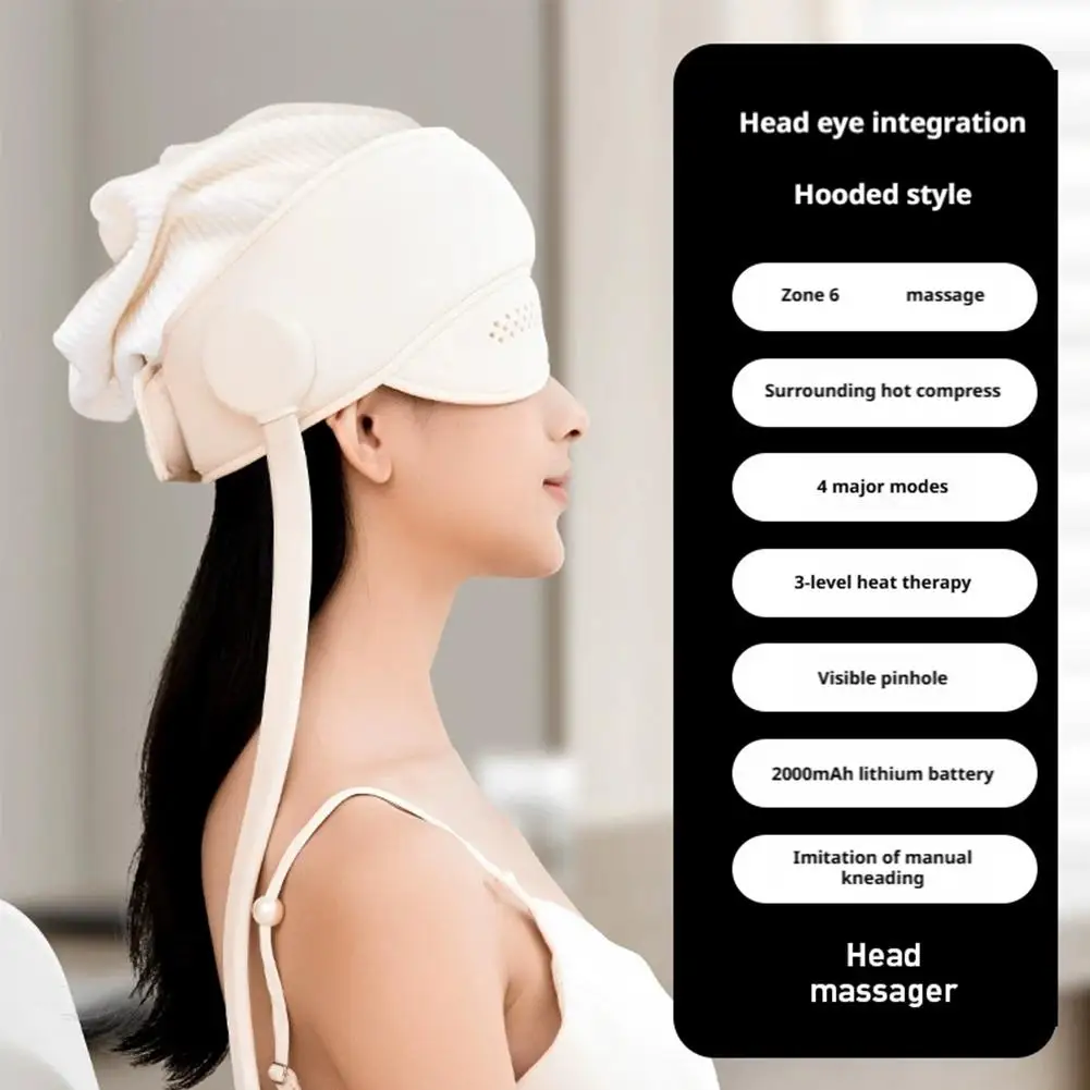 

Graphene Heating Head Massager Air Pressure Eye Hot Compress Relaxation Sleep Aid Electric Scalp Massager Gift
