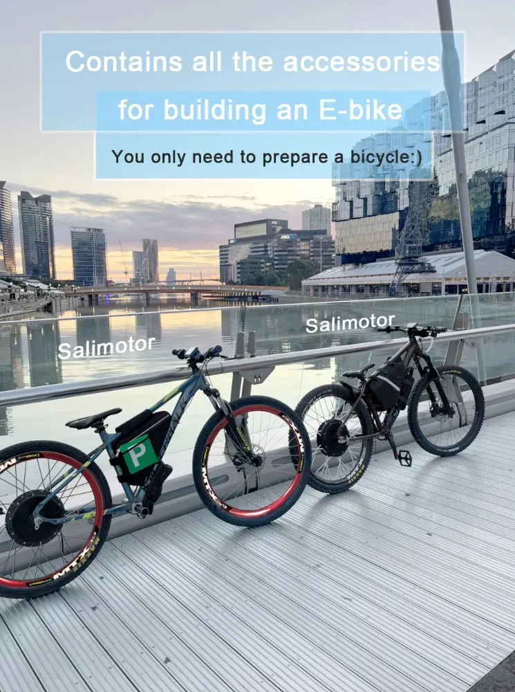 High Performance 2000W 3000W 5000W 8000W 72V 60V 52V Conversion Kit with Battery Sur Ron Throttle Electric Bicycle Parts
