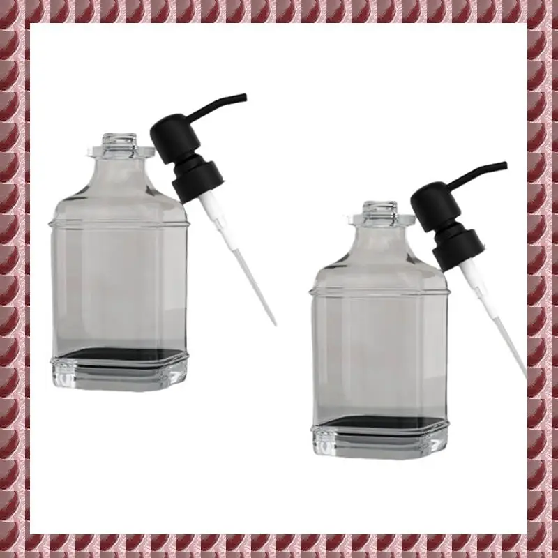 

A95G Стеклянный дозатор мыла с нержавеющим насосом из нержавеющей стали Многоразовый дозатор мыла для рук Дозатор мыла для ванной комнаты