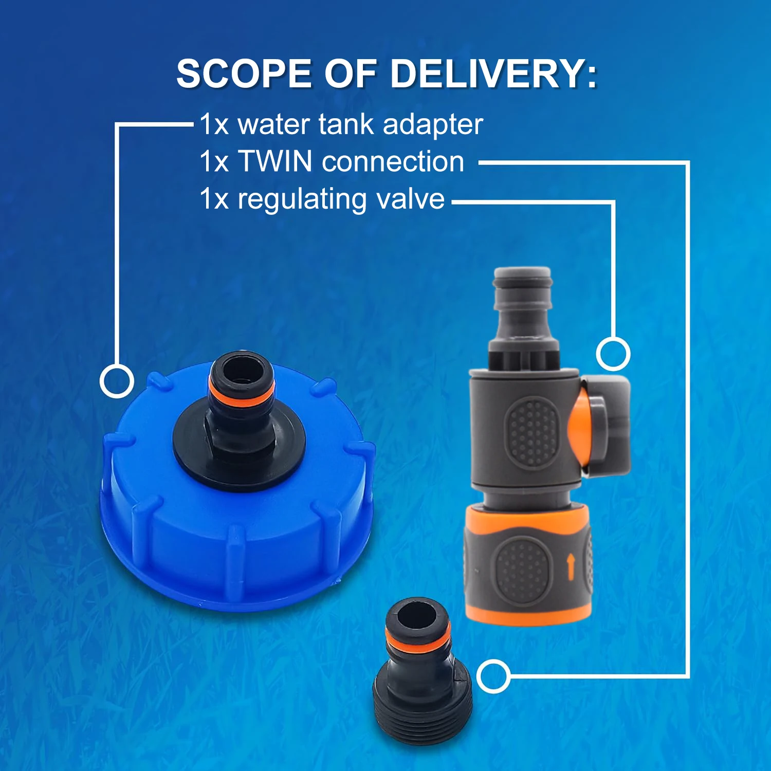Adattatore di riempimento del serbatoio dell'acqua per camper con connessione rapida resistente alla rottura per camper e camper Adattatore in plastica durevole per roulotte