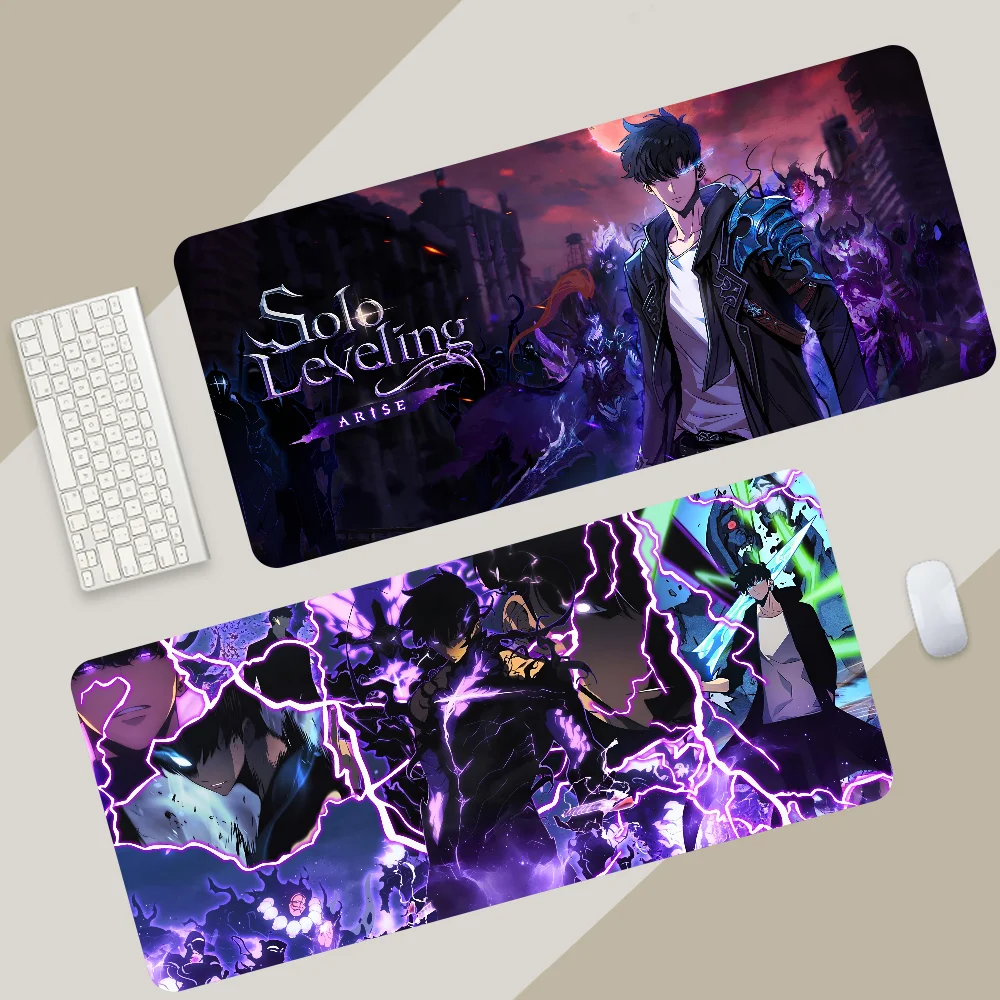 1pc Hot Blood Anime Solo Leveling Non-slip Mouse Pad Suitable For Office Computers Laptops E-sports Game Desk Mats XXL Keyboard