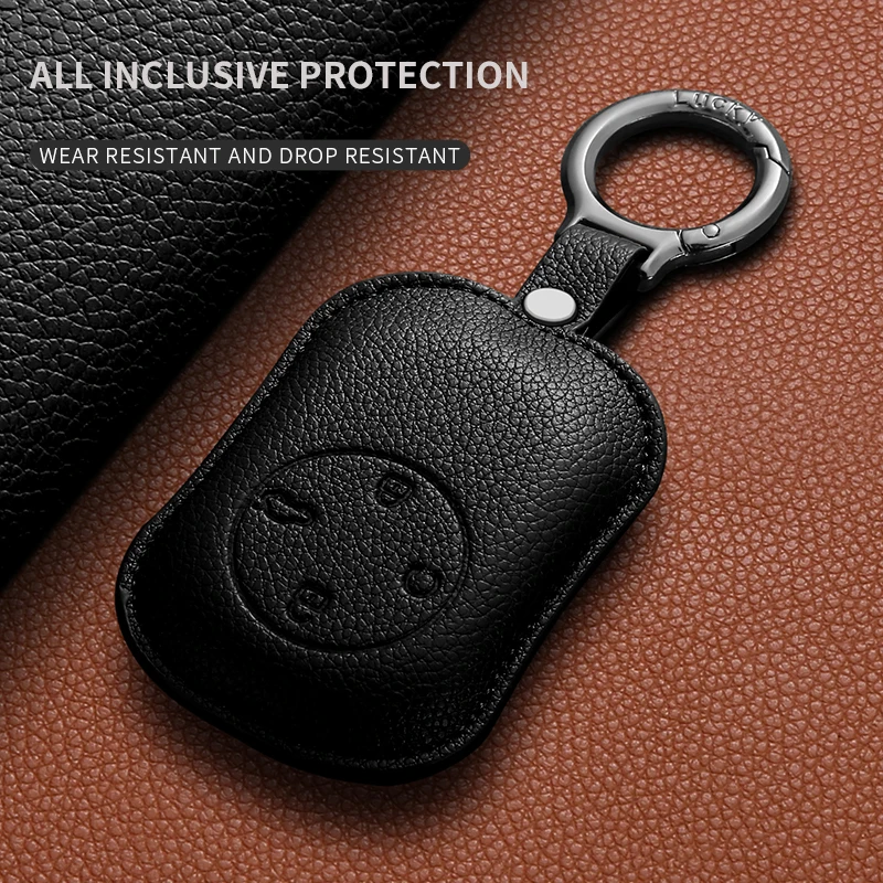 4 أزرار جلدية حافظة مفاتيح السيارة لشيري فولوين A8L A9L T8 T9 T10 T11 X3 X3L مفتاح بعيد المضادة للخدش حامي الملحقات