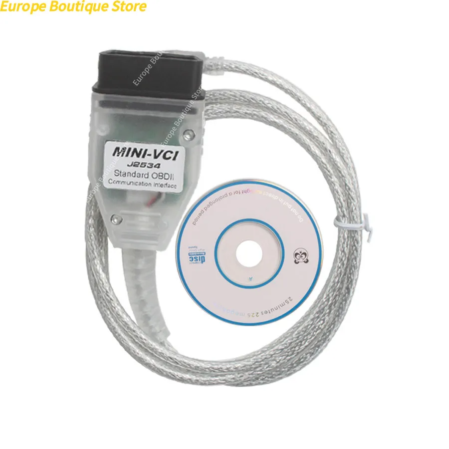 V18.00.008 mini vci FT232RL Voor Toyota TIS Techstream Voor J2534 mini vci FTDI Auto Scanner OBD2 Auto Diagnostiek kabel MINI-VCI