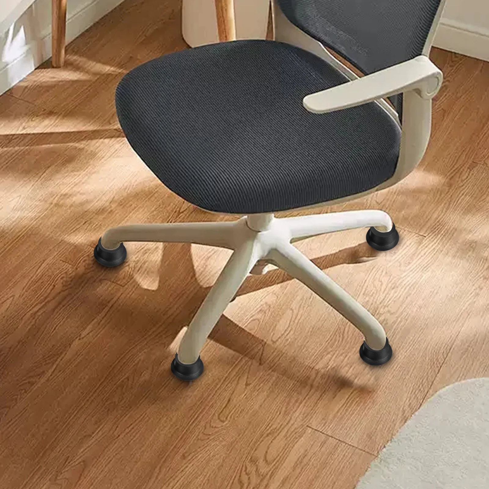 

5pcs Stationary Castors For Office Chair Swivel Wheels Conversion Kit Stable Floor Glides Protection Pp Alloy Steel