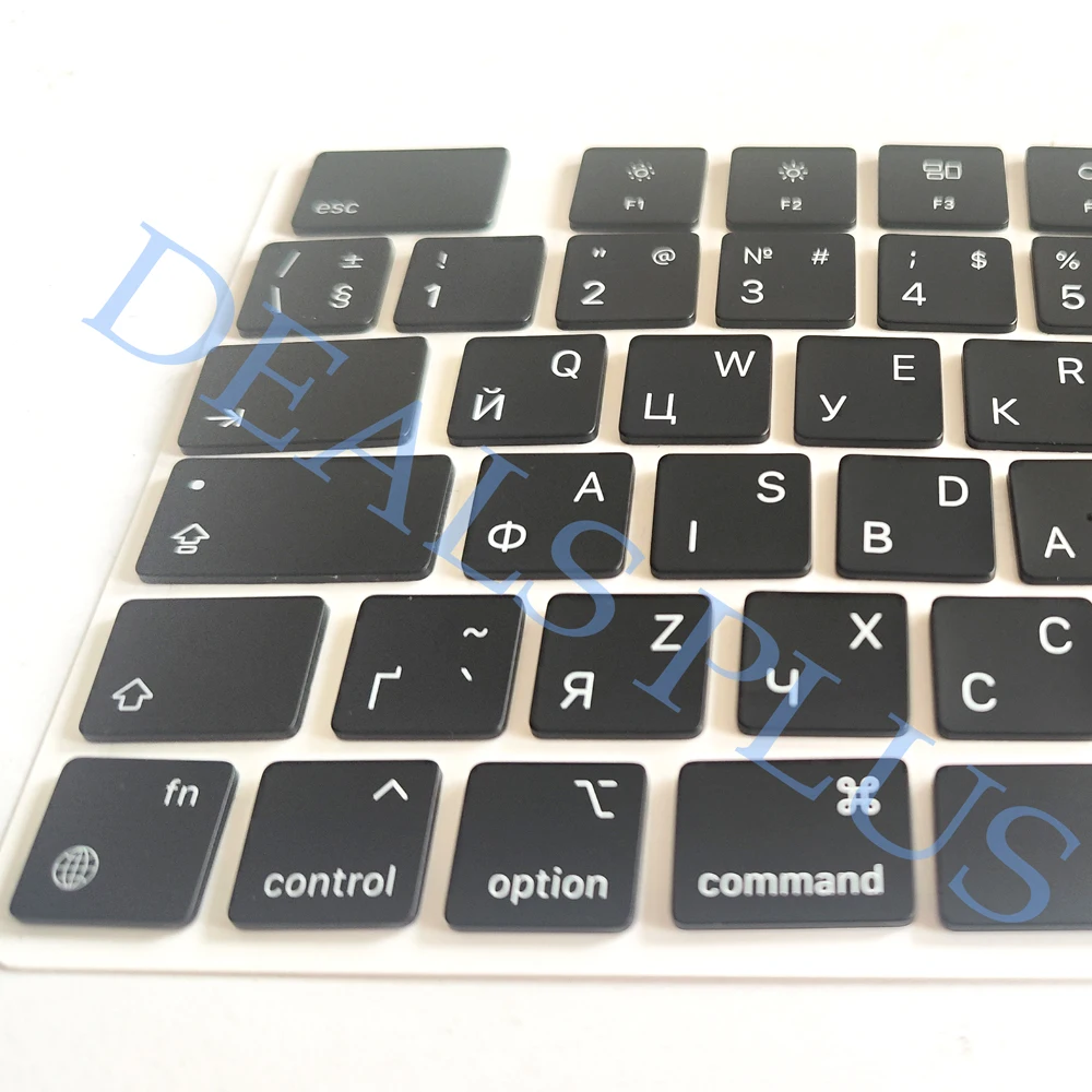 Zestaw ukraińskich nakładek na klawisze do Macbook Pro Air M1 M2 M3 A2442 A2485 A2779 A2780 A2918 A2992 A2991 A2681 A3113 A2941 A3114 A3186 A3185 — zdjęcie produktu 3
