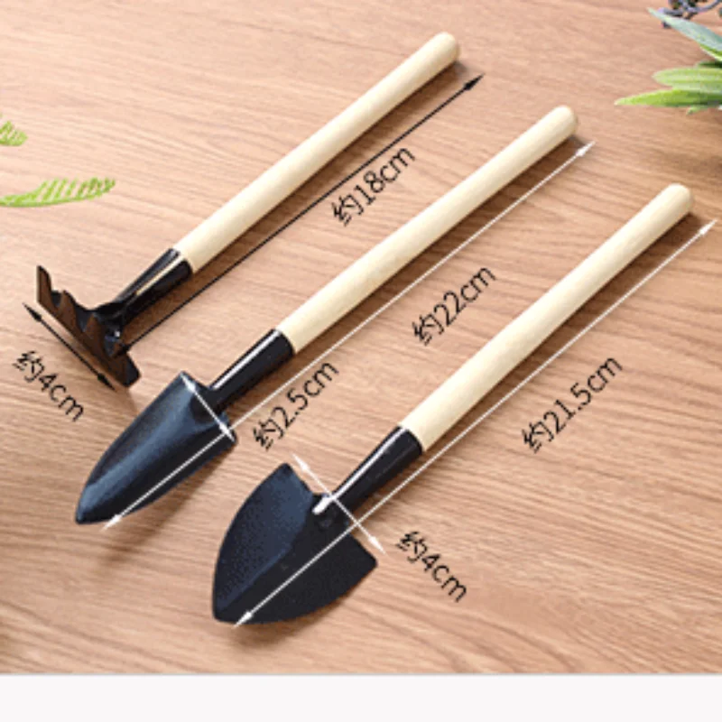 Garden Tools Three-piece Mini Garden Tools Multi-functional Shovel Rake Shovel for Household Plants Loosening The Soil