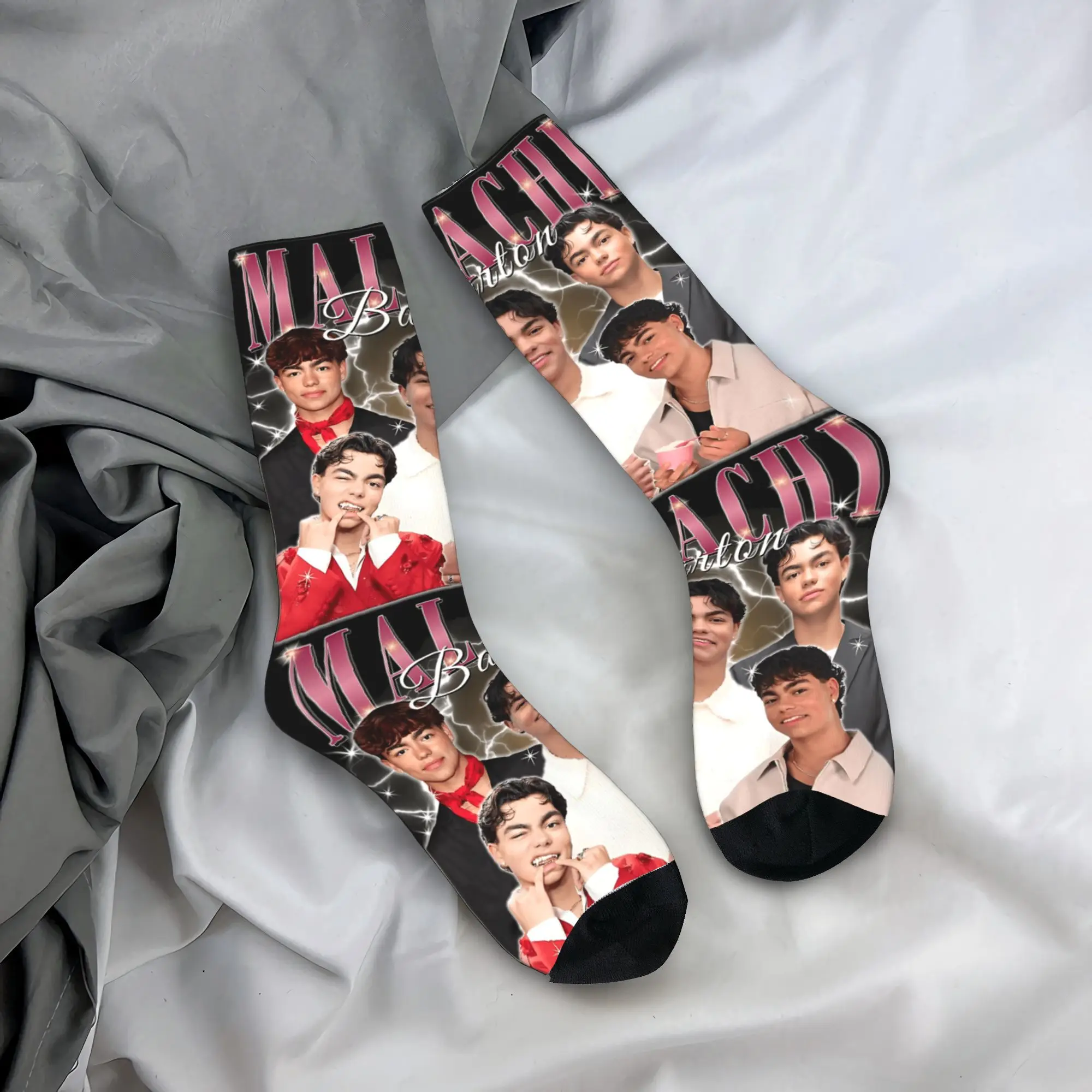 

Malachi Barton Stockings Men's Singer Socks Medium Soft Kawaii Socks Autumn Running Sports Non-Slip Custom Socks Gift