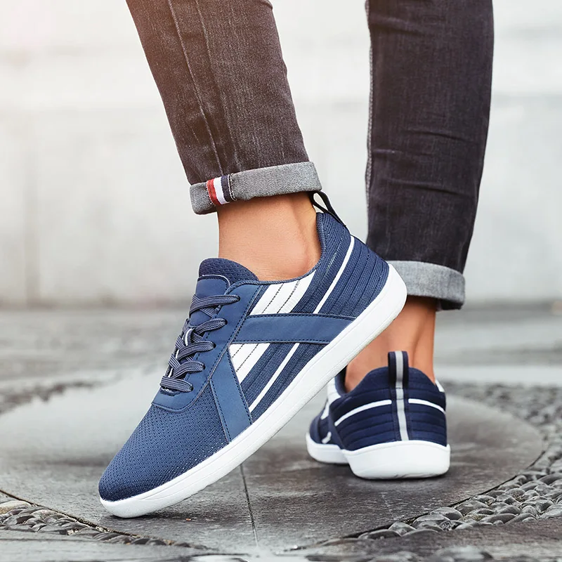 MAEDEF Men's Wide Barefoot Shoes Comfortable Breathable Casual Sports Shoes Minimalist Walking Tennis Shoes for Men Sneakers