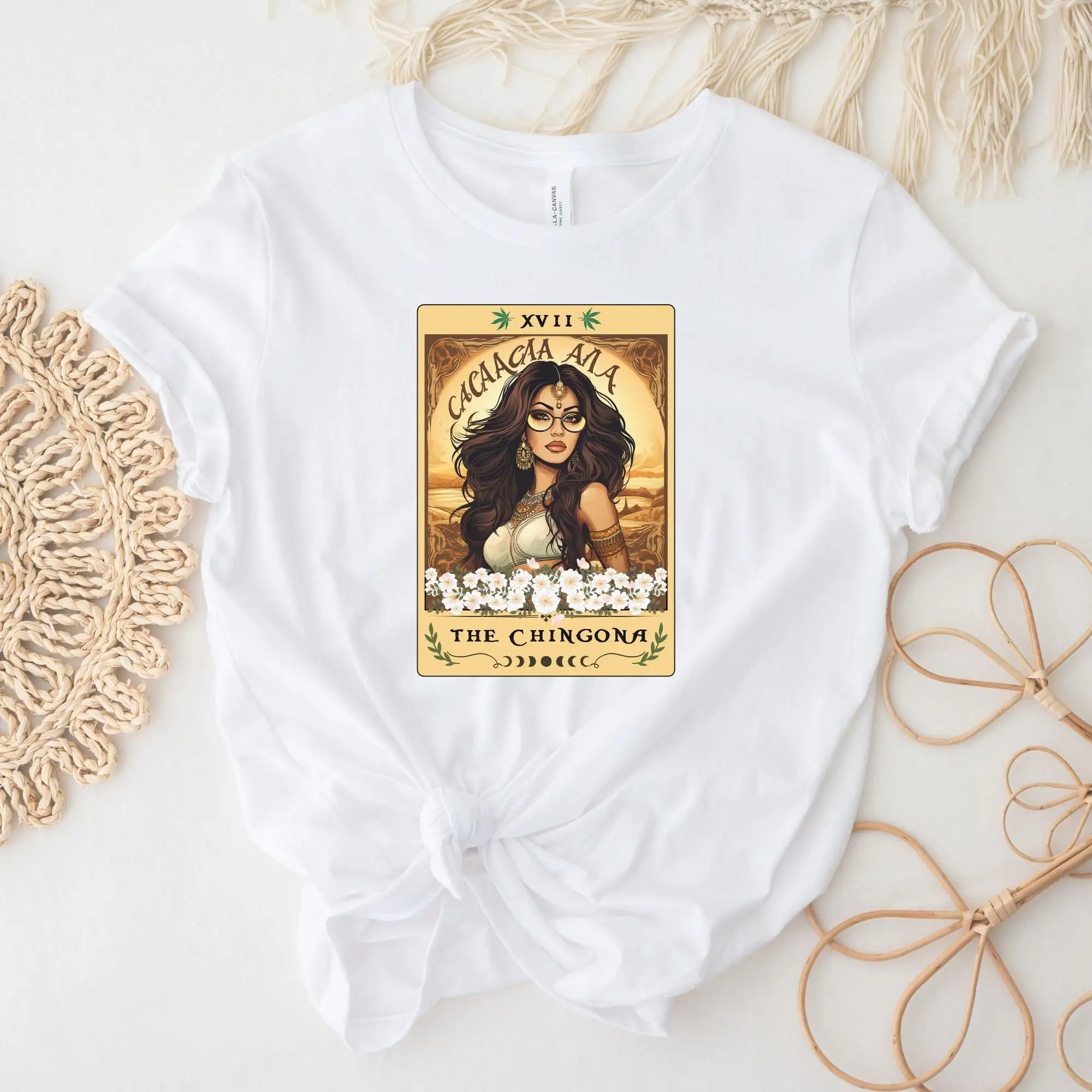 Latina T Shirt FeminisT Mexicana Chicana Chingona Tarot Card Spanish Mujer