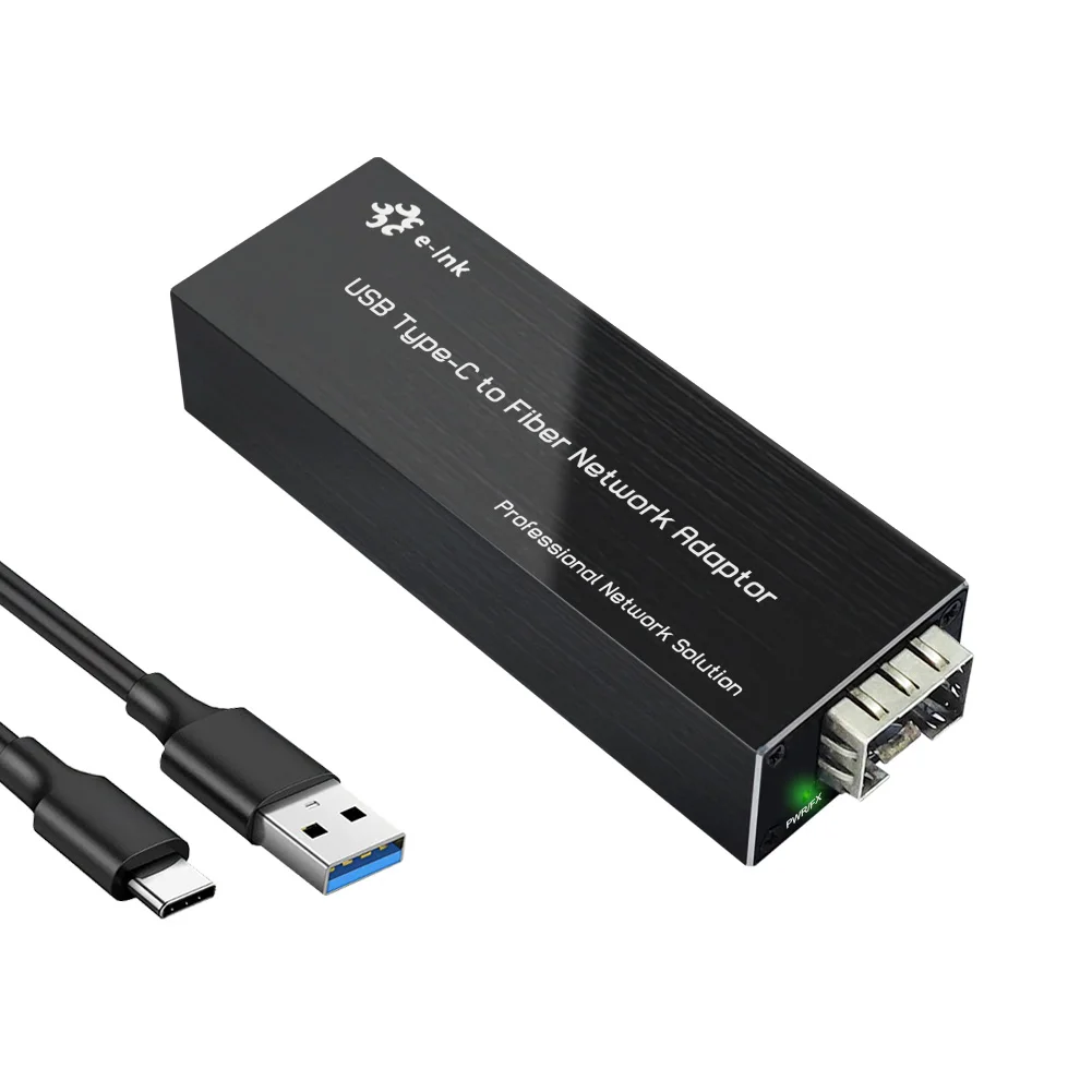 

Сетевая карта Type-C, оптоволоконная сетевая карта, сетевая карта USB3.0 на оптоволоконный SFP, сетевой преобразователь, сетевой адаптер