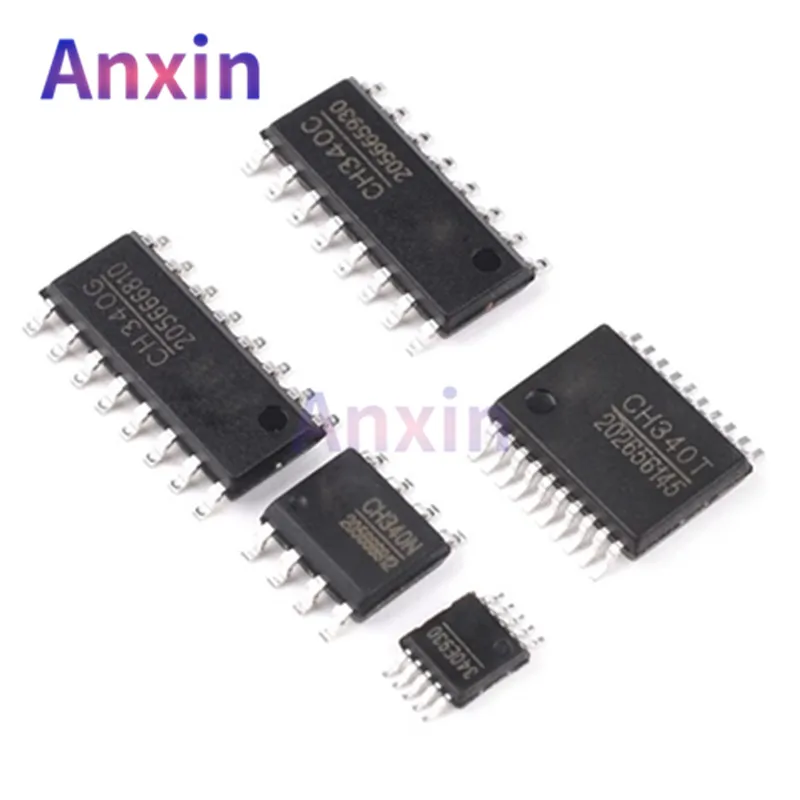 

10PCS CH340 CH340B CH340C CH340G SOP-16 CH340N SOP8 CH340E MSOP10 CH340K ESOP10 CH340T SSOP20 SMD IC USB To Serial Port Chip