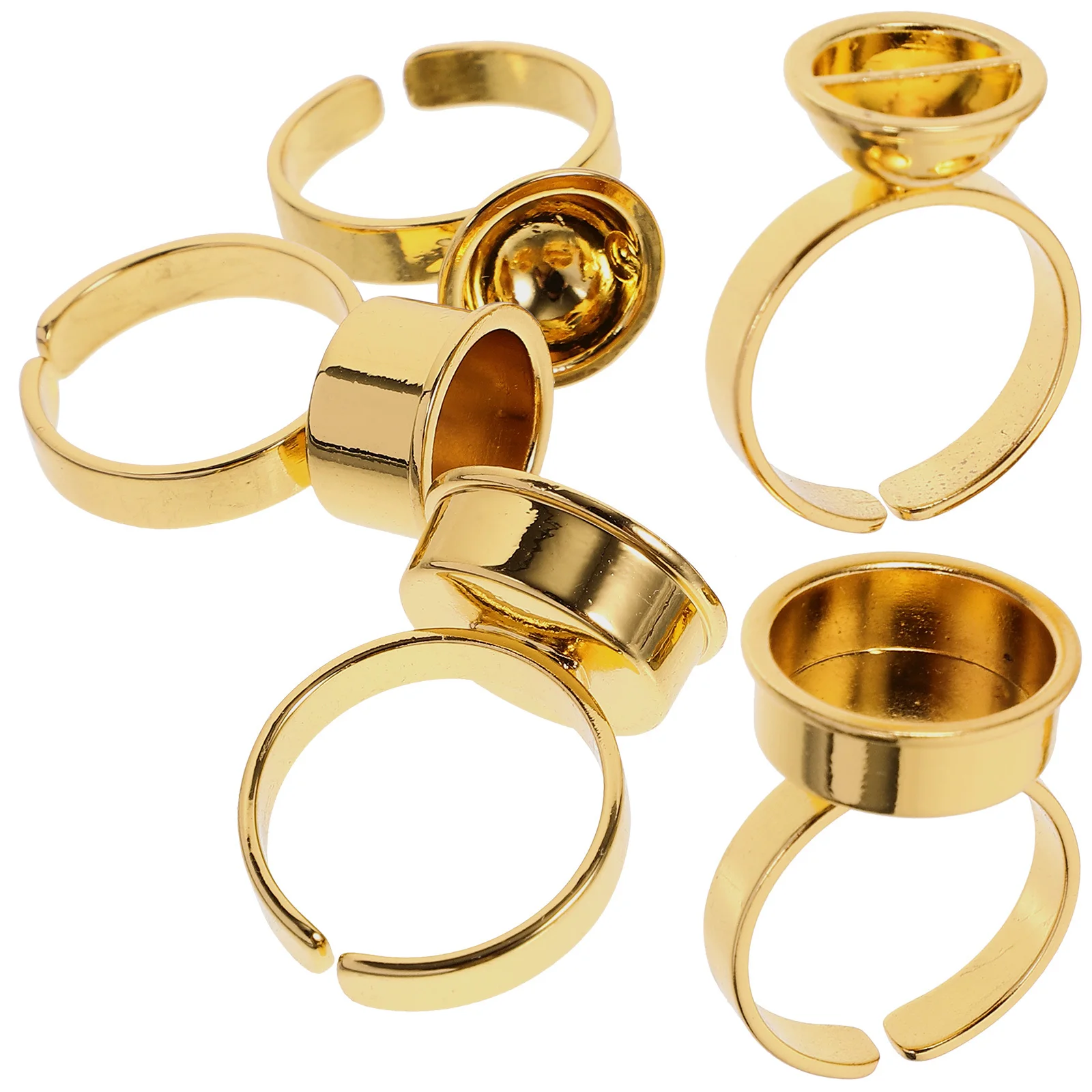 

5Pcs Eyelash Extension Ring Cups Professional Lash Holder Glue Rings for Eyelash Grafting Multi-Functional Beauty Supplies