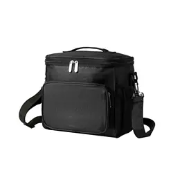 Nuova borsa per il pranzo a doppio strato Crossbody borsa termica per ufficio di grande capacità Lunchbox Picnic all'aperto borse isolanti impermeabili